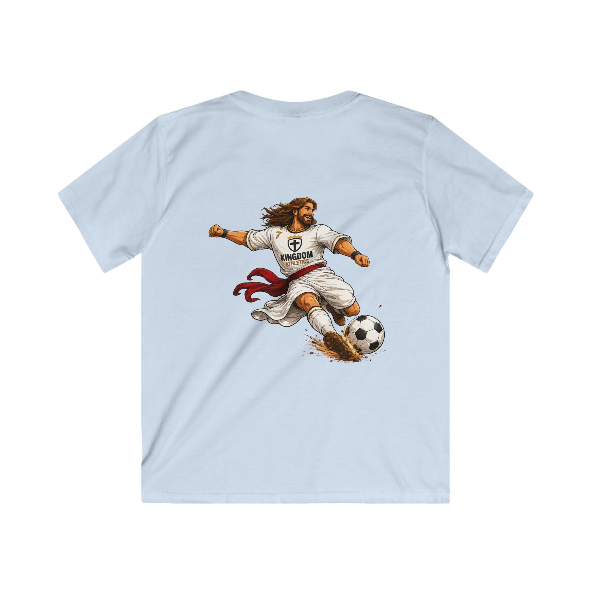 Jesus is my Striker | Youth Soccer Athletic Tshirt