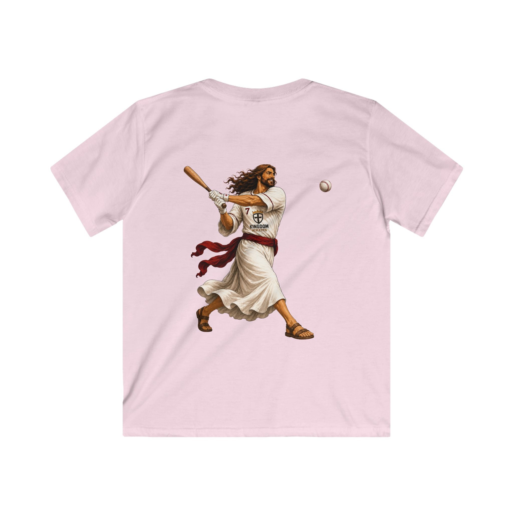 Jesus Hits Bombs | Youth Baseball T-Shirt