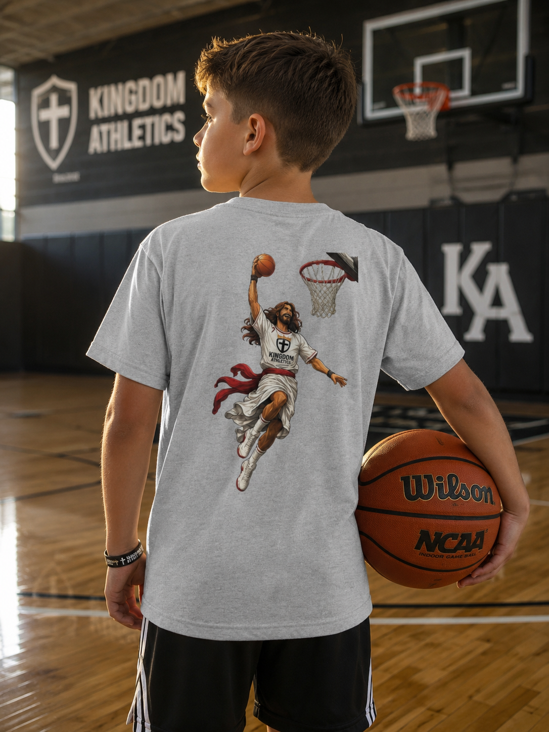 Savior Slam Dunk | Youth Basketball Athletic Tshirt