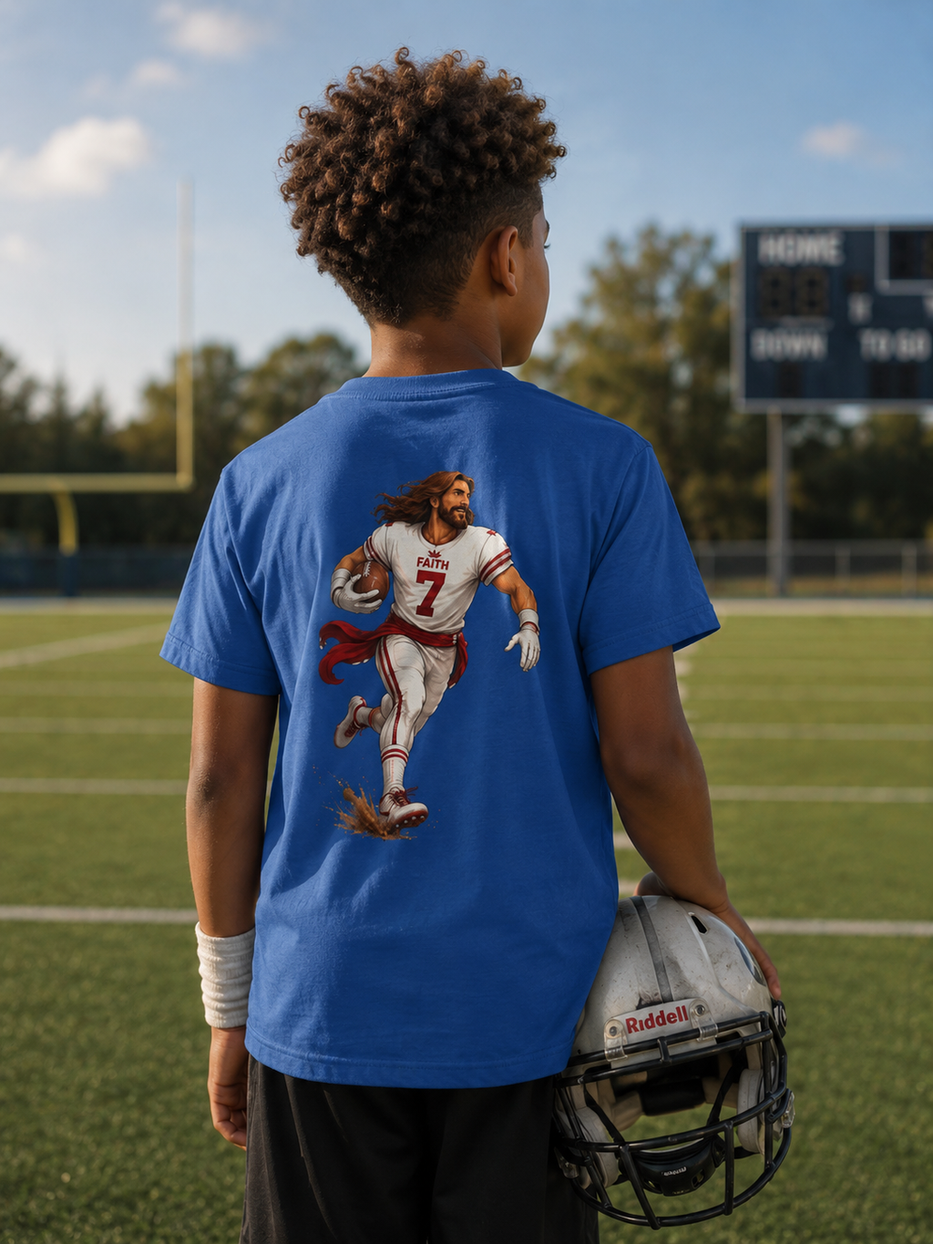 Jesus is my Running Back | Youth Football T-Shirt