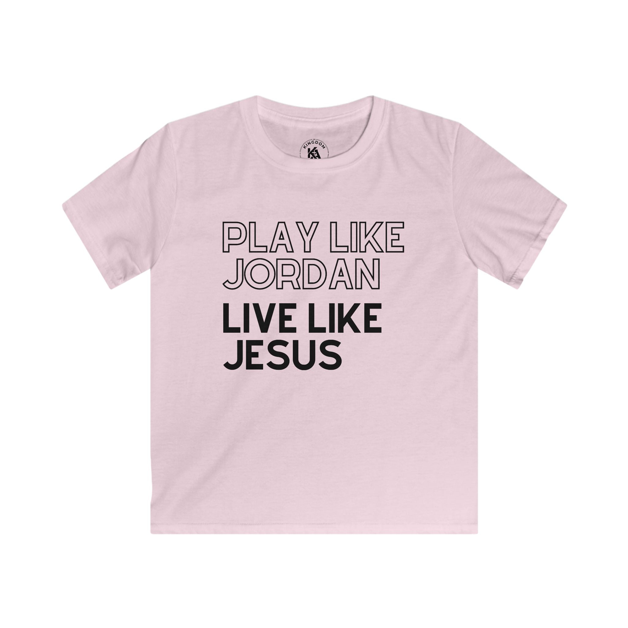 Play Like Jordan Live Like Jesus | Youth Basketball T-Shirt