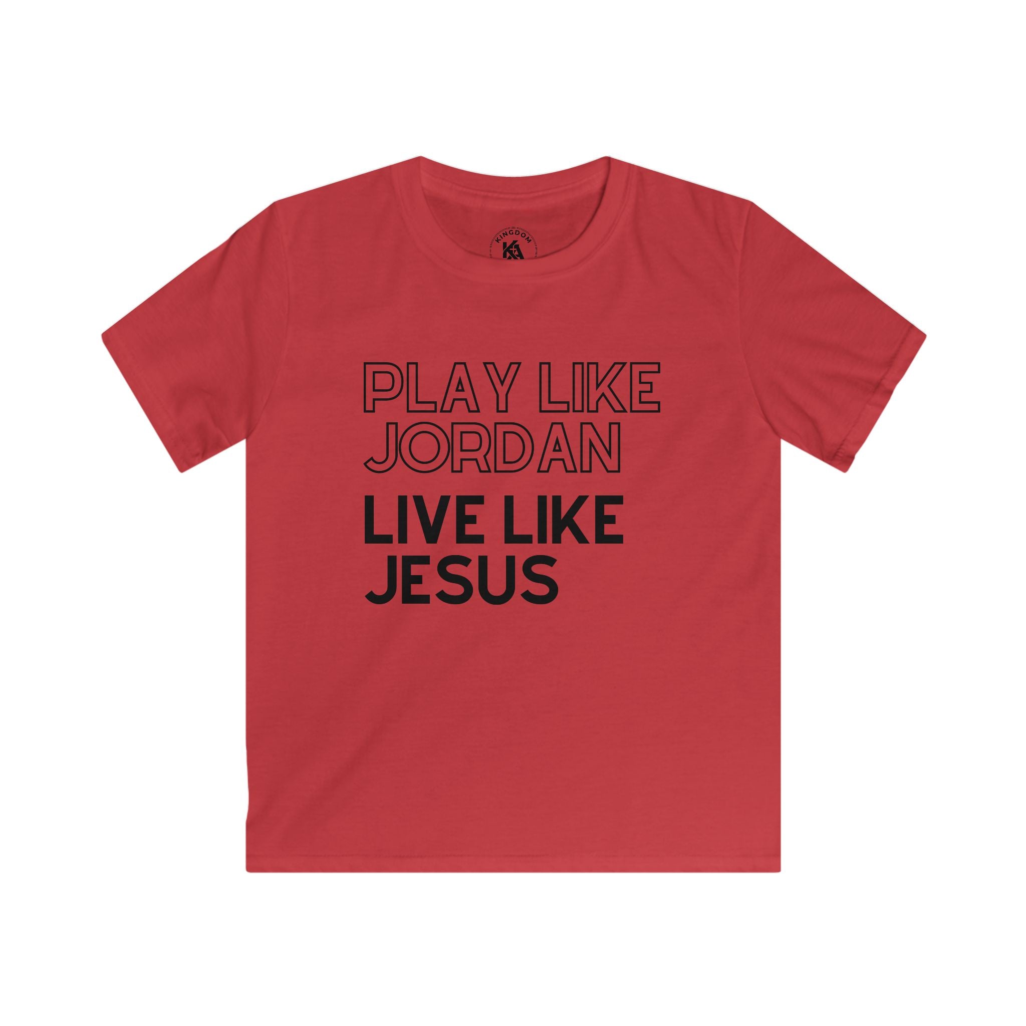 Play Like Jordan Live Like Jesus | Youth Basketball T-Shirt
