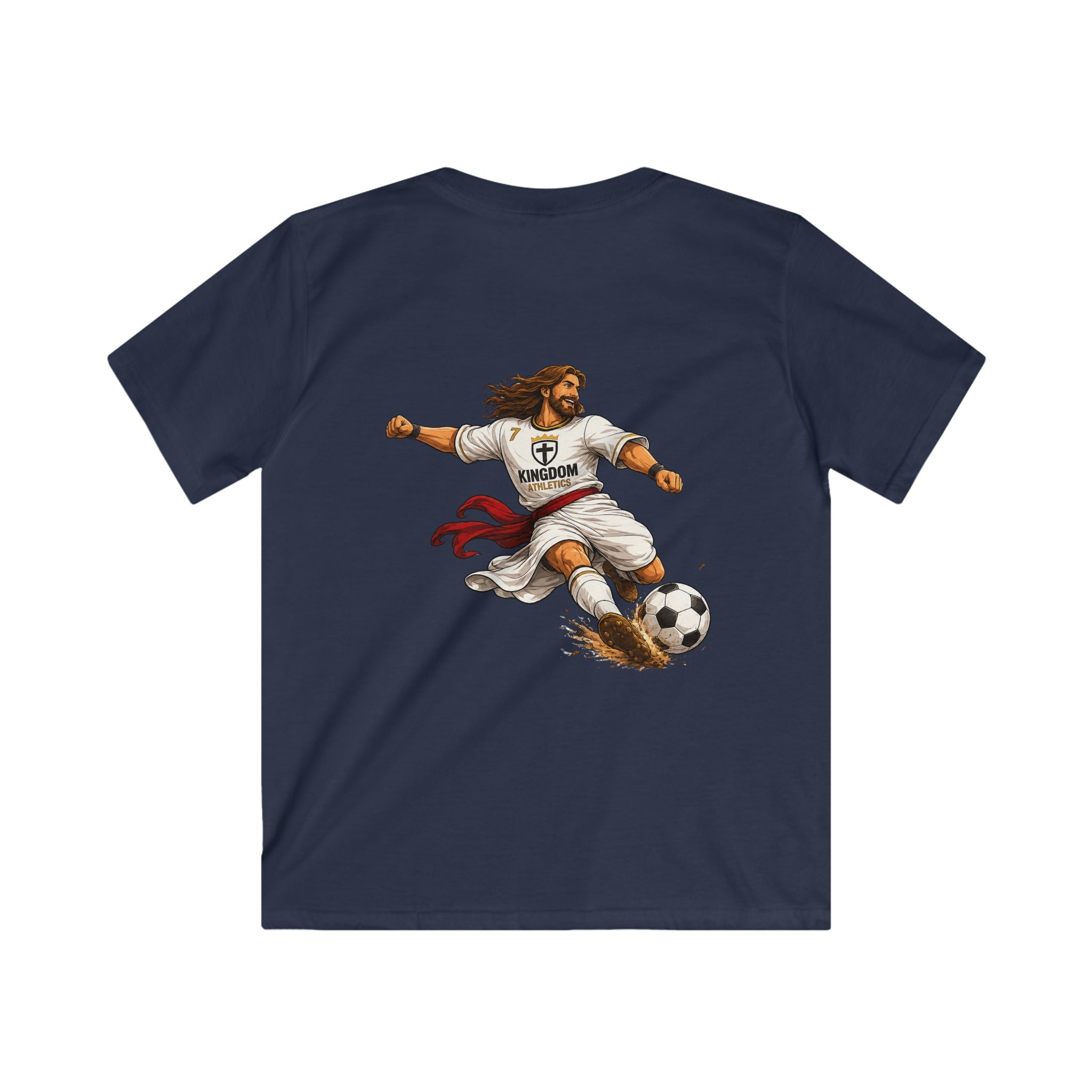Jesus is my Striker | Youth Soccer Athletic Tshirt