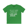 Play Like Jordan Live Like Jesus | Youth Basketball T-Shirt