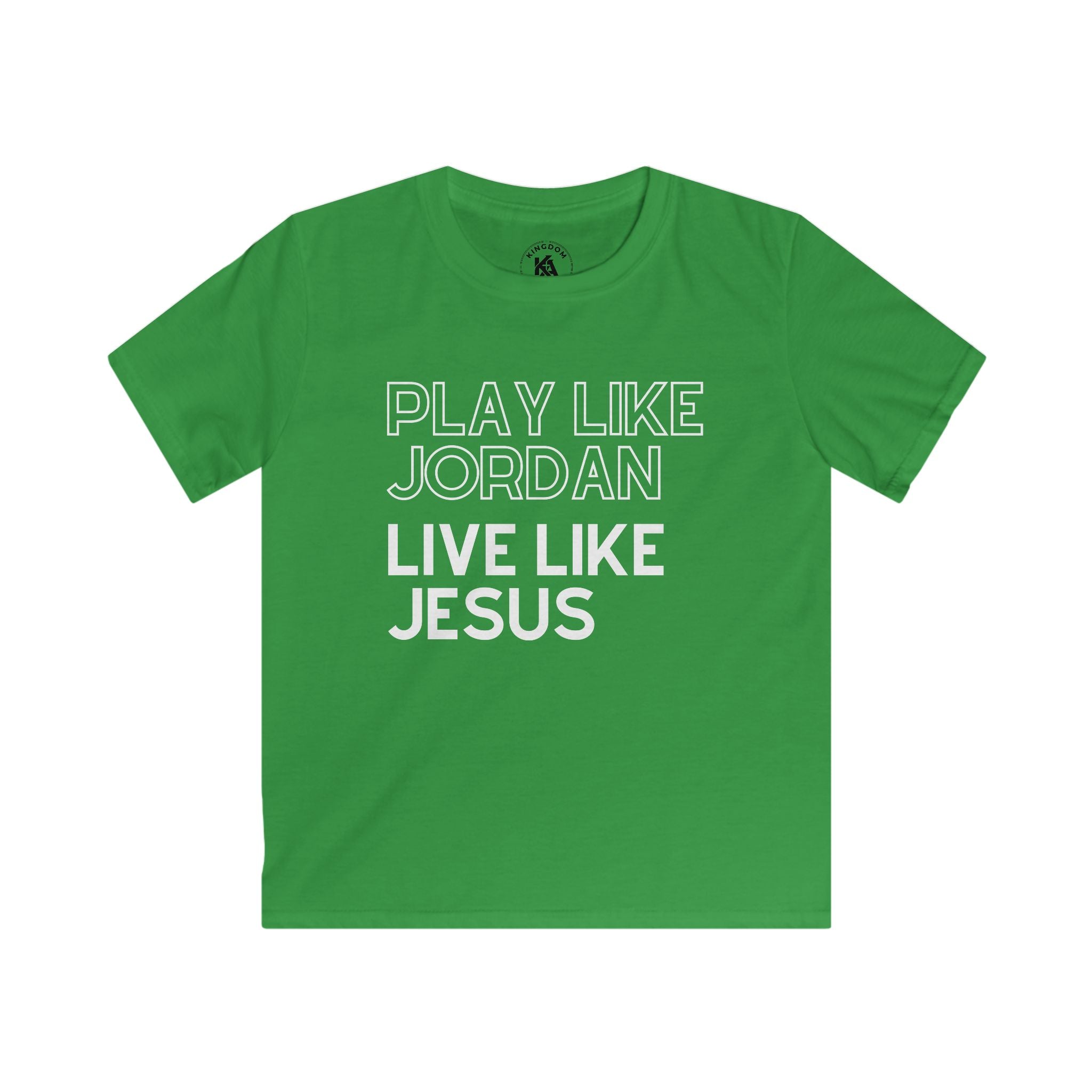 Play Like Jordan Live Like Jesus | Youth Basketball T-Shirt